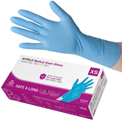 evercare® Examination Gloves, Nitrile SAFE X-LONG