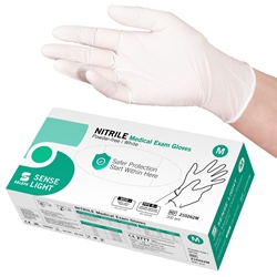 SELEFA® Examination gloves Nitrile SENSE LIGHT, white