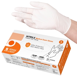 SELEFA® Examination gloves Nitrile SENSE LIGHT, white