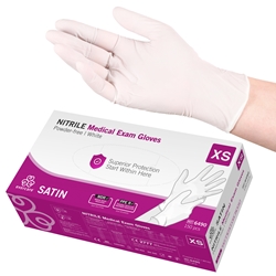 evercare® Examination Gloves, Nitrile SATIN