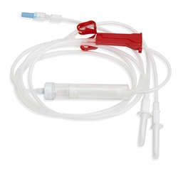 evercare® inLine Transfusion set, Non-Vented, Y-type, PVC-free