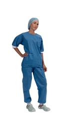 evercare® XP CAS ShirtSize S,Blue with cuffs