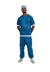 evercare® Optimia CAS ShirtSize XS,Blue with cuffs