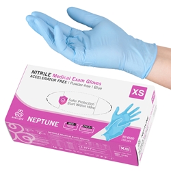 evercare® Examination gloves, Nitrile accelerator free, NEPTUNE, blue