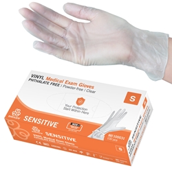 evercare® Examination Gloves, Vinyl SENSITIVE