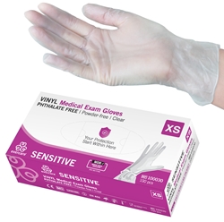 evercare® Examination Gloves, Vinyl SENSITIVE