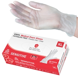 evercare® Examination Gloves, Vinyl SENSITIVE