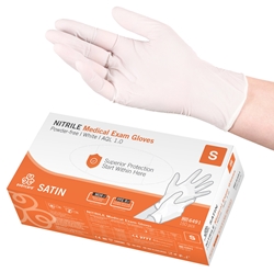 evercare® Examination Gloves, Nitrile SATIN
