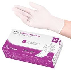 evercare® Examination Gloves, Nitrile SATIN