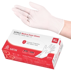 evercare® Examination Gloves, Nitrile SATIN