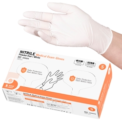 SELEFA® Examination gloves Nitrile SENSE LIGHT, Twin pack, white
