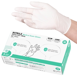 SELEFA® Examination gloves Nitrile SENSE LIGHT, Twin pack, white