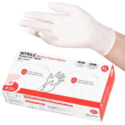 SELEFA® Examination gloves Nitrile SENSE LIGHT, Twin pack, white