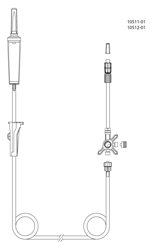 evercare® inLine Gravity set, Non-Vented, 3-way stopcock, PVC-free, 235cm 3-w - evercare® inLine - 2
