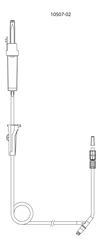 evercare® inLine Gravity set, Vented, FilterStop, Needle free connector, PVC-free, 180cm Y-Clave - evercare® inLine - 2