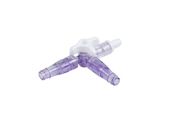 evercare® inLine 3-way stopcock, Needle free connector, PVC-free, w/o tube w 2 MicroClave clear - evercare® inLine - 1