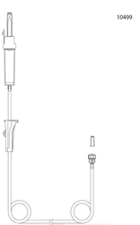 evercare® inLine Gravity set, Vented, PVC-free, 180cm fixed L-L - evercare® inLine - 2