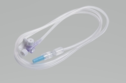 evercare® inLine 3-way stopcock, Extension line, PVC-free