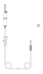 evercare® inLine Gravity set, Vented, FilterStop, PVC-free, 320cm FilterStop - evercare® inLine - 2