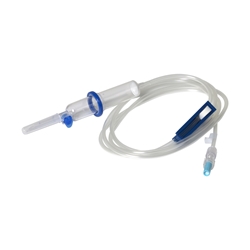evercare® inLine Gravity set, Vented, FilterStop, PVC-free