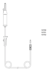 evercare® inLine Gravity set, Vented, FilterStop, PVC-free, 320cm FilterStop - evercare® inLine - 2