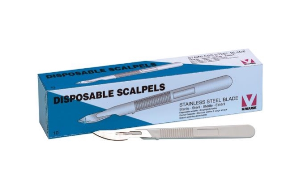 Veitsi JK no. 22, 10kpl/ltk, kertakäyt. Kruuse