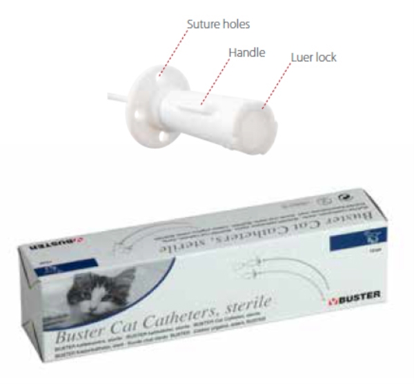 Buster Kissa katetri1,3x130mm, 12kpl/ltk ilman sis.viej.F4G