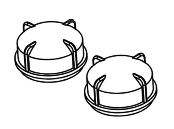 Inhale/exhale -korkki (muovi), 1kpl - 2