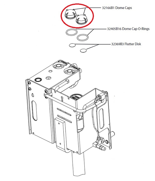Inhale/exhale -korkki (muovi), 1kpl - 1
