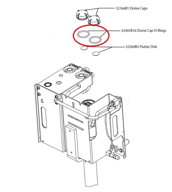 O-rengas inhale/exhale ventt., 1kpl