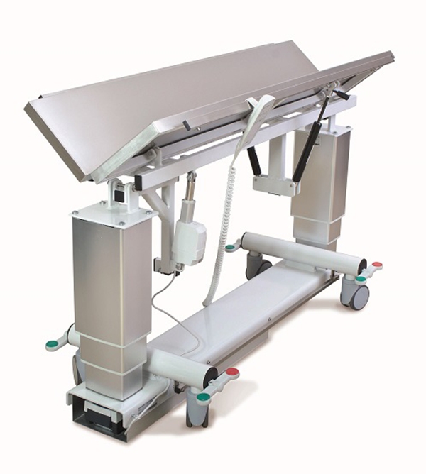 Leikkauspöytä V-malli pyörillä, Sähkösäätö 55-99cm