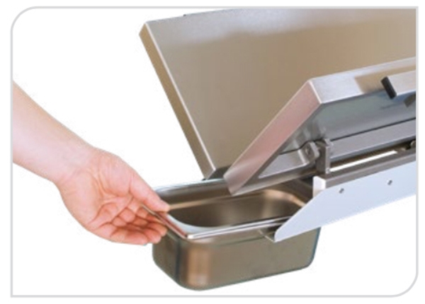 Leikkauspöytä Trend V harmaa, Rst-taso, sähkösäätö 72-102cm - 6