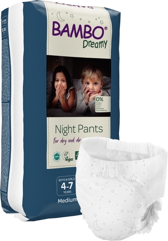 Bambo Dreamy Night Pants 4-7v, 15-35kg (6x10kpl) 60KPL - Bambo - 2
