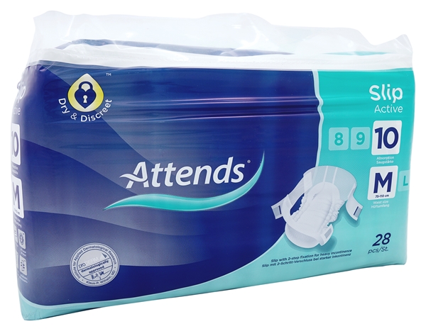Teippisuoja Attends Slip, Active 10M (4x28 kpl)112KPL - Attends