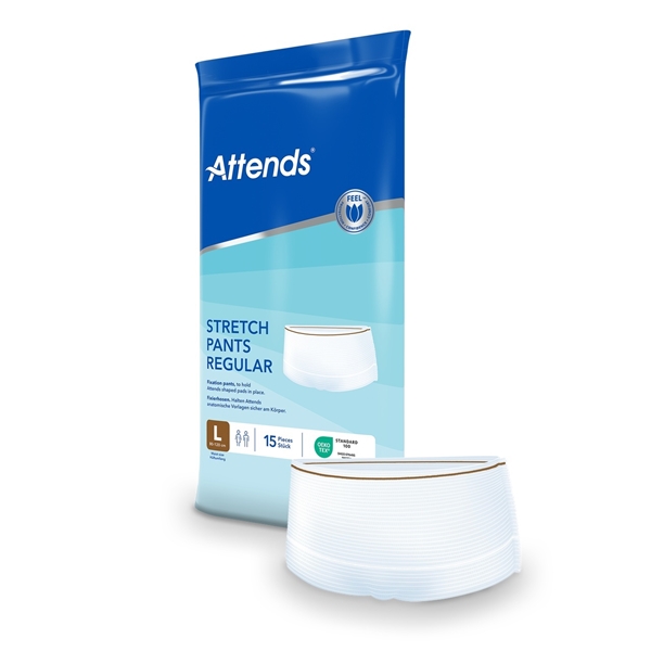 Hygieniahousut Attends Stretch, PantsRegular lahkeeton L 15KPL - Attends