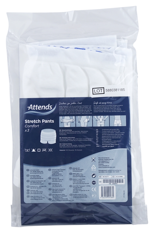 Hygieniahousut Attends Stretch, Pants Comfort M 3KPL - Attends - 3