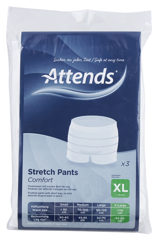 Hygieniahousut Attends Stretch, Pants Comfort XL 3KPL - Attends - 1