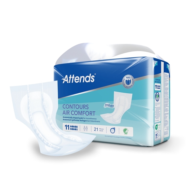 Muotosuoja Attends Contours, Air Comfort 11 (4x21kpl) 84KPL - Attends