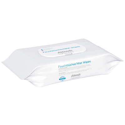 Kosteuspyyhe Attends, 20x18cm (1x80kpl) 80KPL