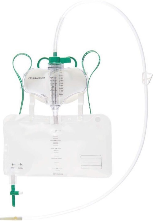 Urimetri 500 Plus kaksoislumen, Portti ja venttiili 150cm 1KPL - 1