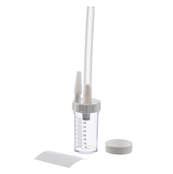 Mucus collector 40ml , Lisäkorkilla 50KPL