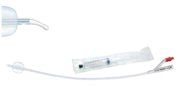 Kestokatetri 2-tie Tiemann, CH24 esit ruisku 5KPL - Aquaflate