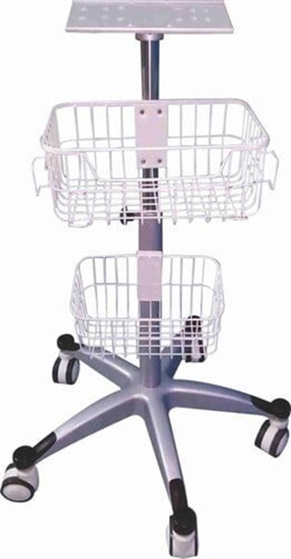 Korkeussäädettävä teline pyörillä COMEN monitorireihin, korkeussäädettävä pyörillä