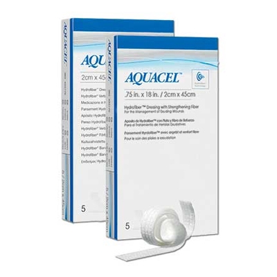 Haavasidos Aquacel, 2x45cm vahvistettu 5KPL - Aquacel