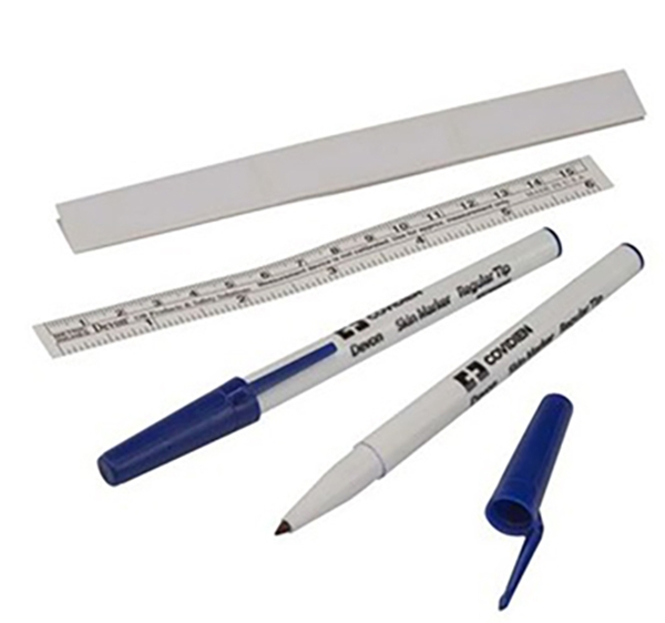 Ihonmerkintäkynä regular kärki, Viivaimella 50KPL