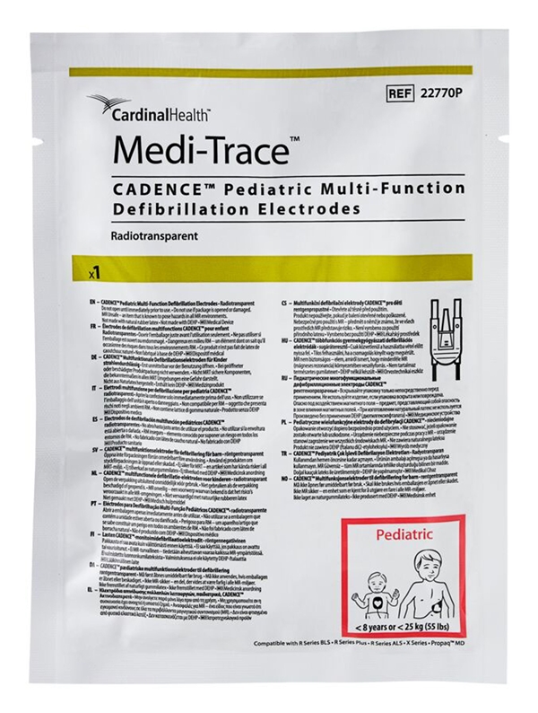 Medi-Trace™ Cadence pediatriset defibrillaatioelektrodit, Zoll säteilyn läpnäk,lasten5kp - 2