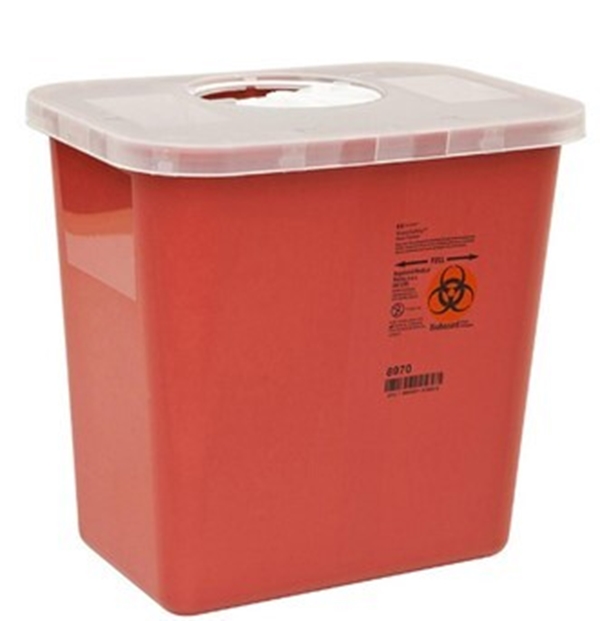 Riskijäteastia kannella 7,5L, 10”H x 7.25”D x 10.5”W20KPL