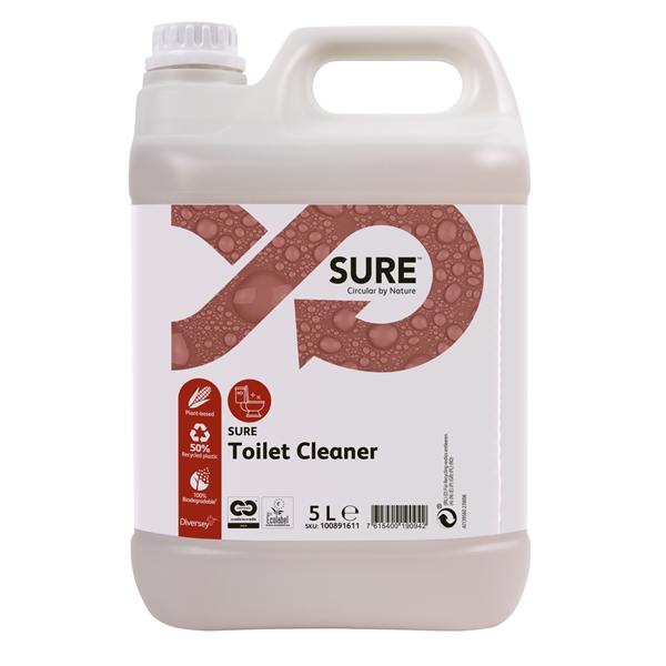 SURE saostumienpoisto- ja saniteettipuhdistusaine WC-istuimille ja urinaaleille Toilet Cleaner 5L 1KPL, puhd. Toilet Cleaner 5L 1KPL