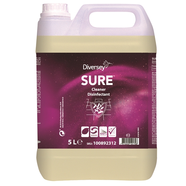 SURE tiivistetty puhdistusaine Cleaner Disinfectant 5L 1KPL, Cleaner Disinfectant 5L 1KPL