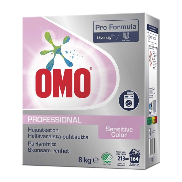 OMO PF Sensitive Color, pyykinpesujauhe 8kg 1KPL